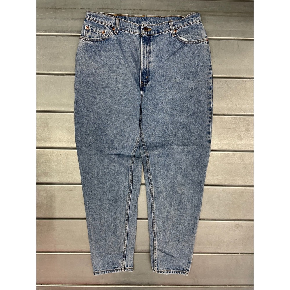 Vintage Levis 550 Tapered Jeans Womens 18W 34x30 Blue Denim Relaxed Made In‎ USA